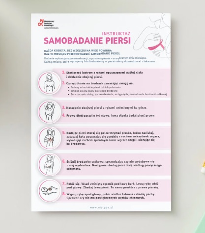 Ulotka - samobadanie piersi
